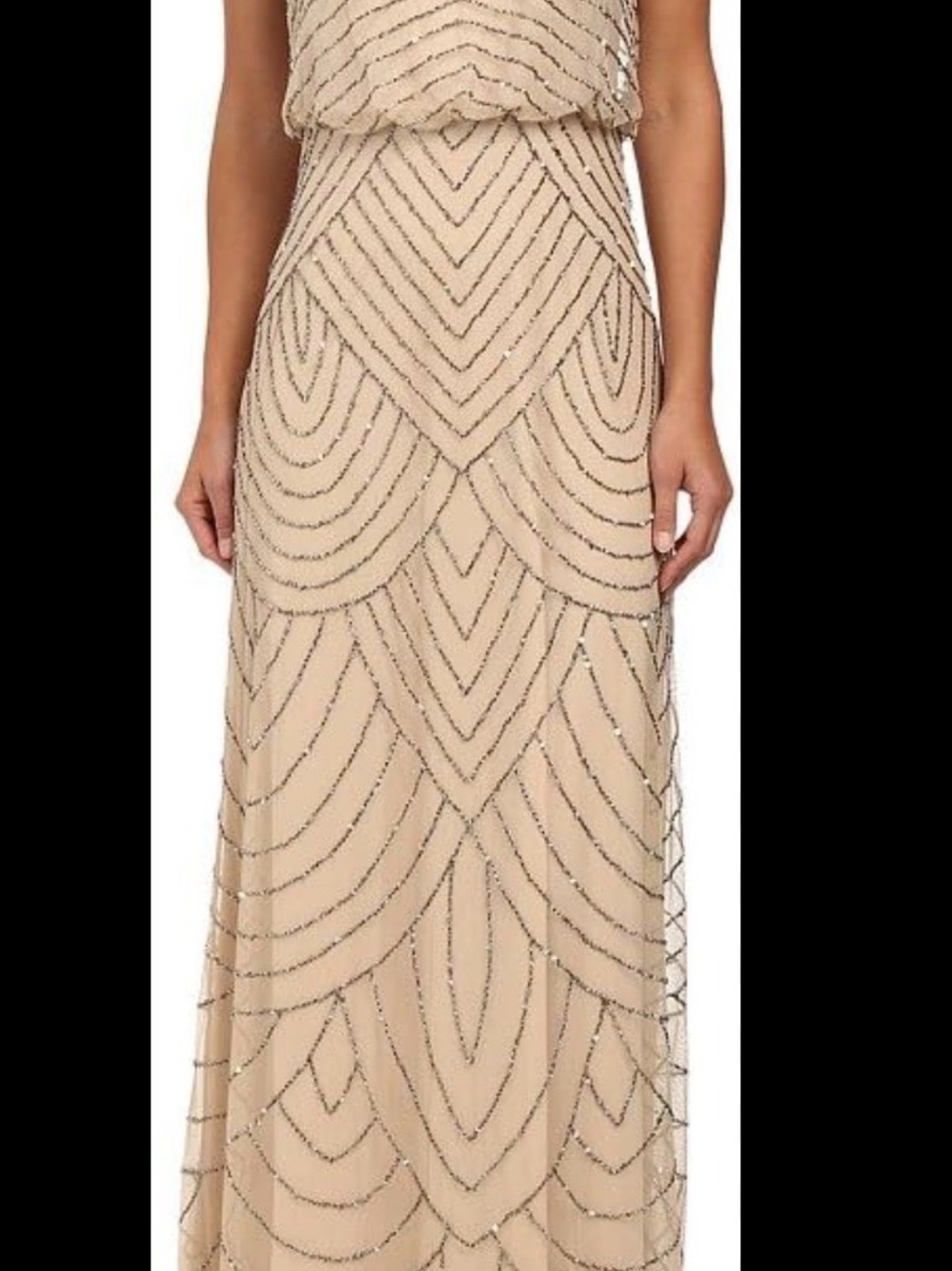 Adrianna Papell beaded Evening Gown - Elegant Women’s Dress